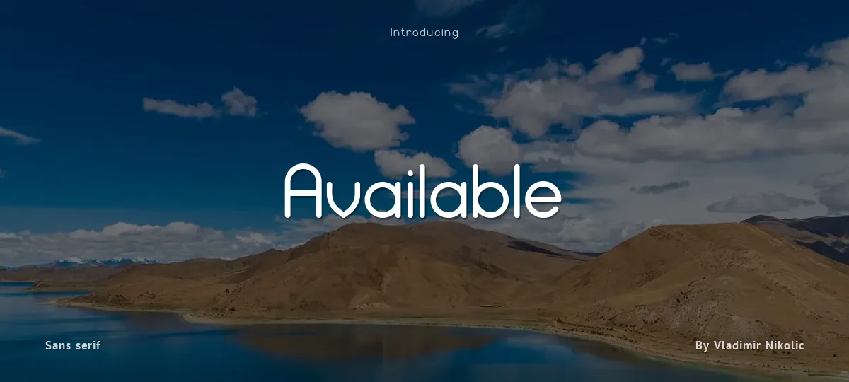 Available font preview