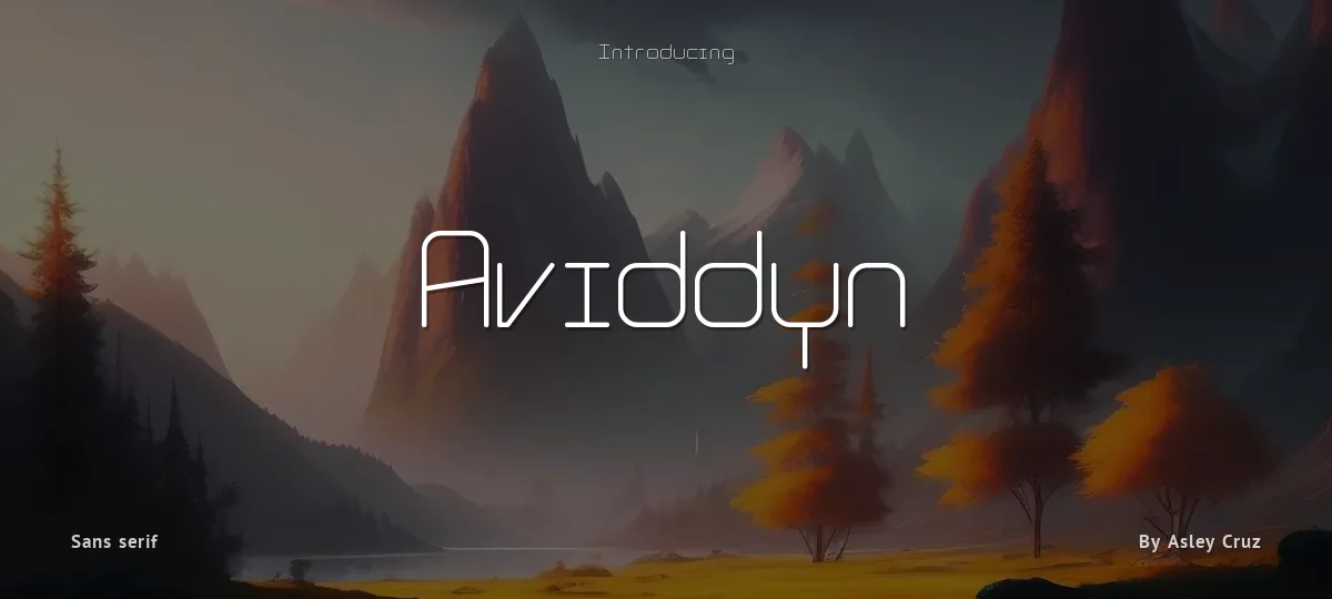 Aviddyn font preview