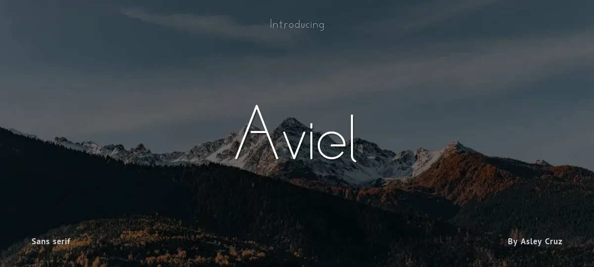 Aviel font preview