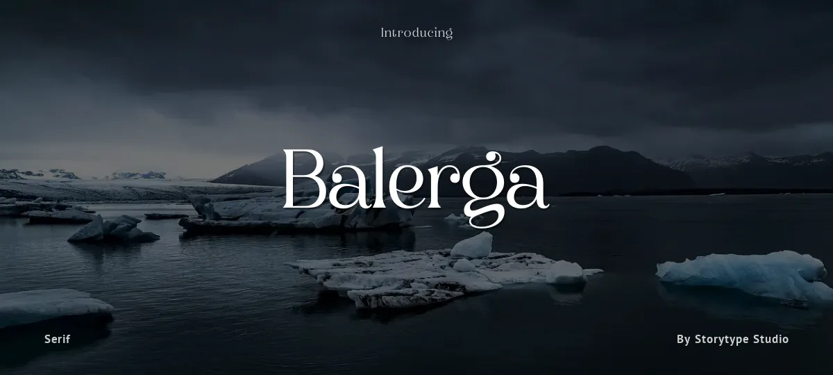 Balerga font preview