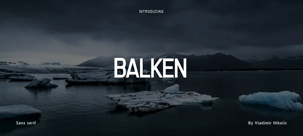 Balken font preview