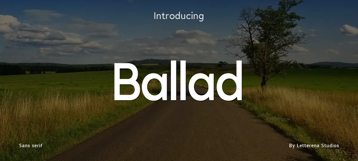 Ballad font preview