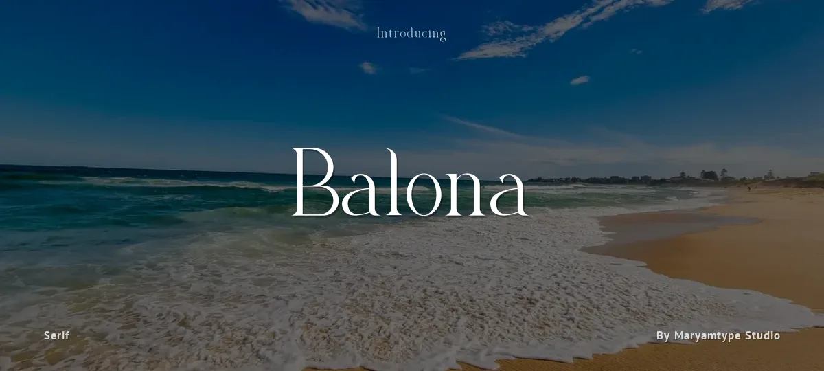 Balona font preview
