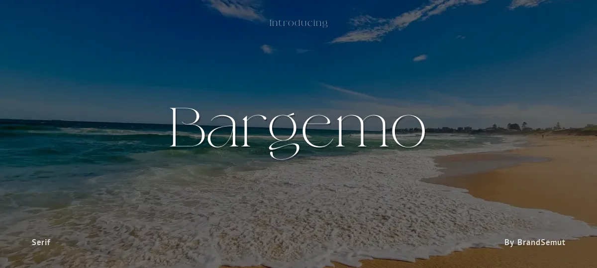 Bargemo font preview