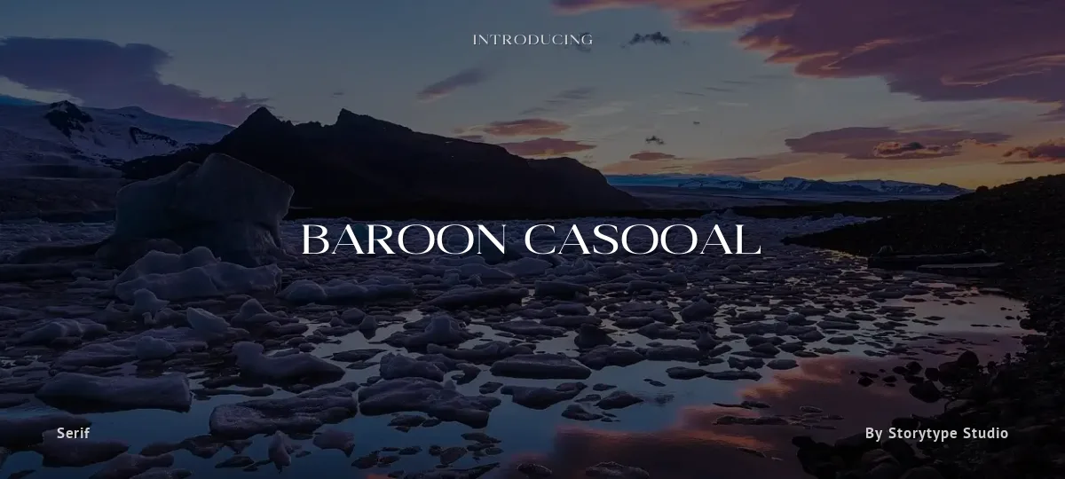 Baroon Casooal font preview