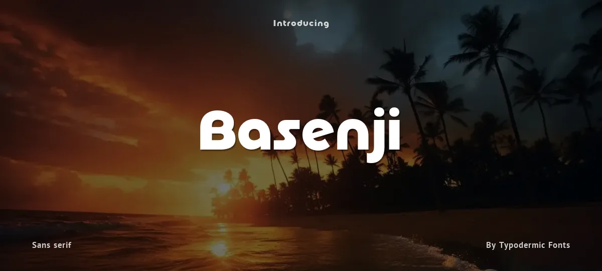 Basenji font preview