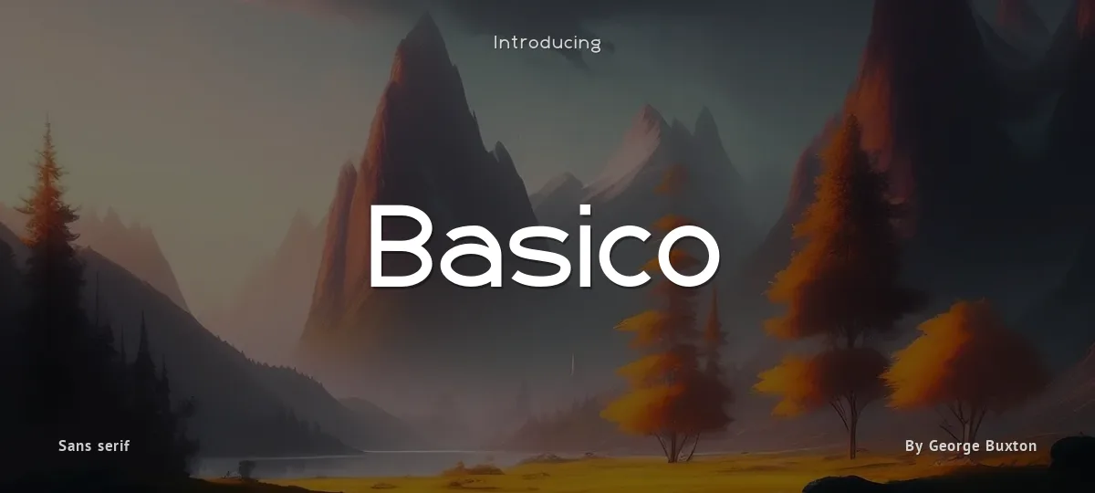 Basico font preview