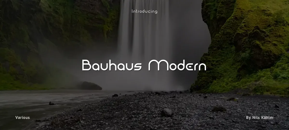 Bauhaus Modern font preview