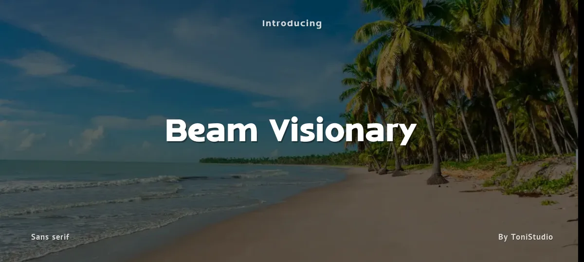 Beam Visionary font preview
