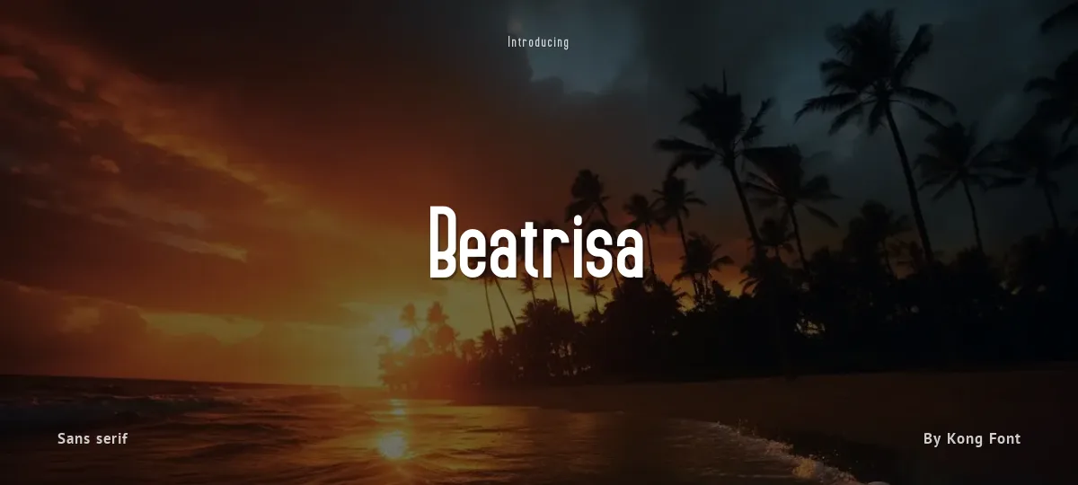 Beatrisa font preview