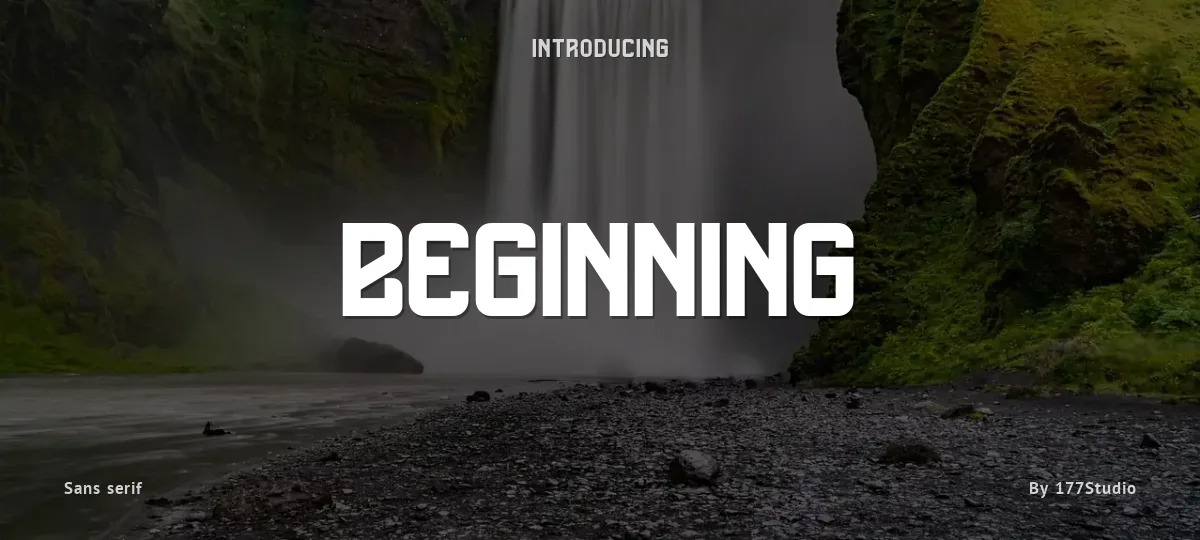 Beginning font preview
