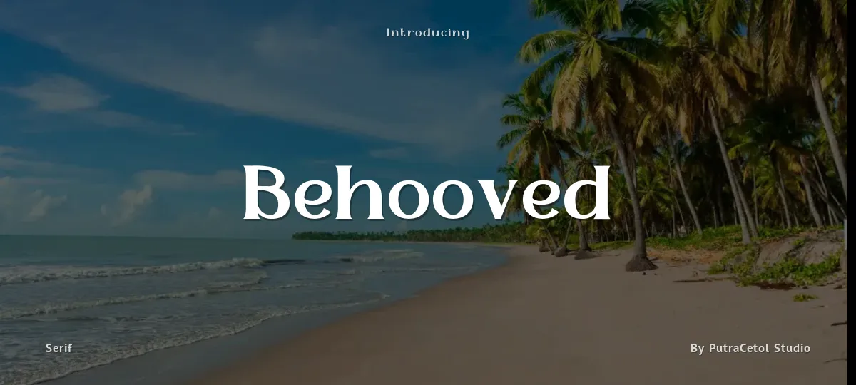 Behooved font preview