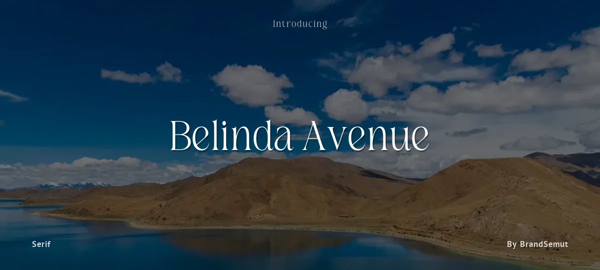 Belinda Avenue font preview