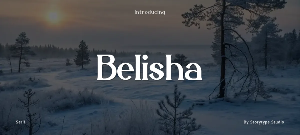 Belisha font preview