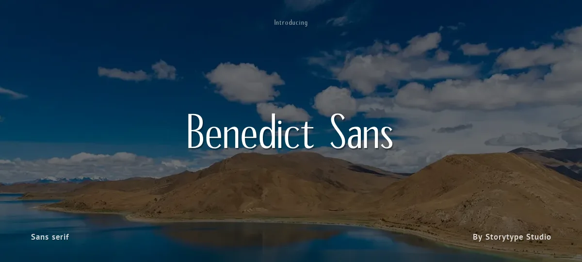 Benedict Sans font preview