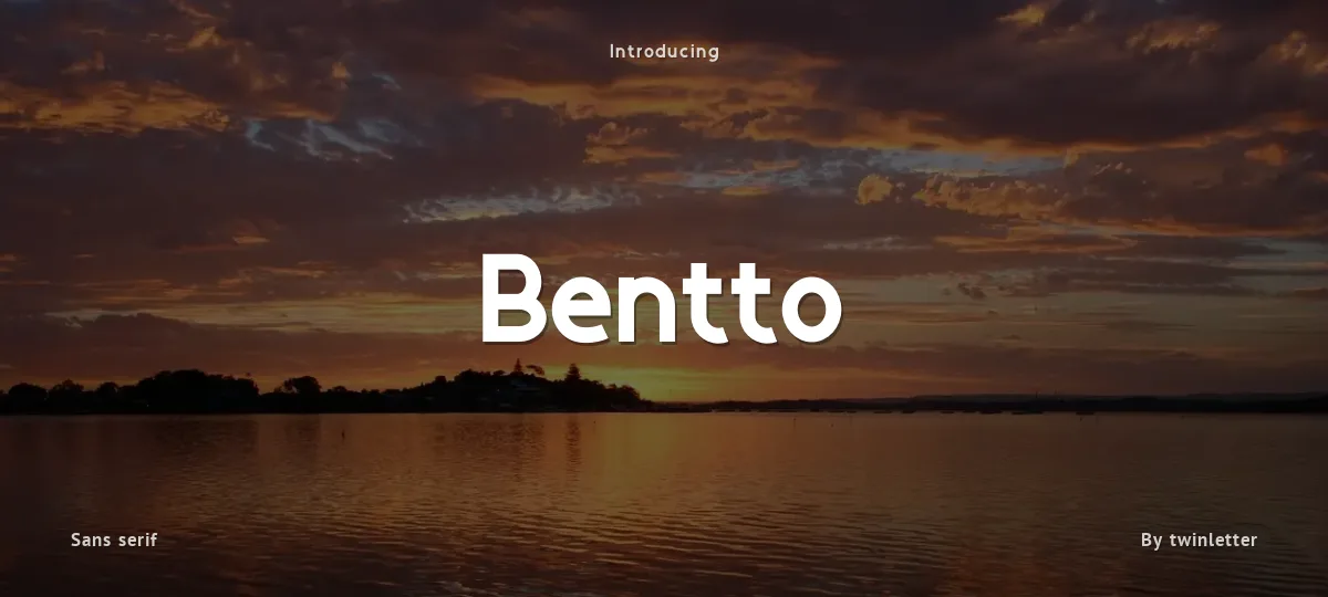 Bentto font preview