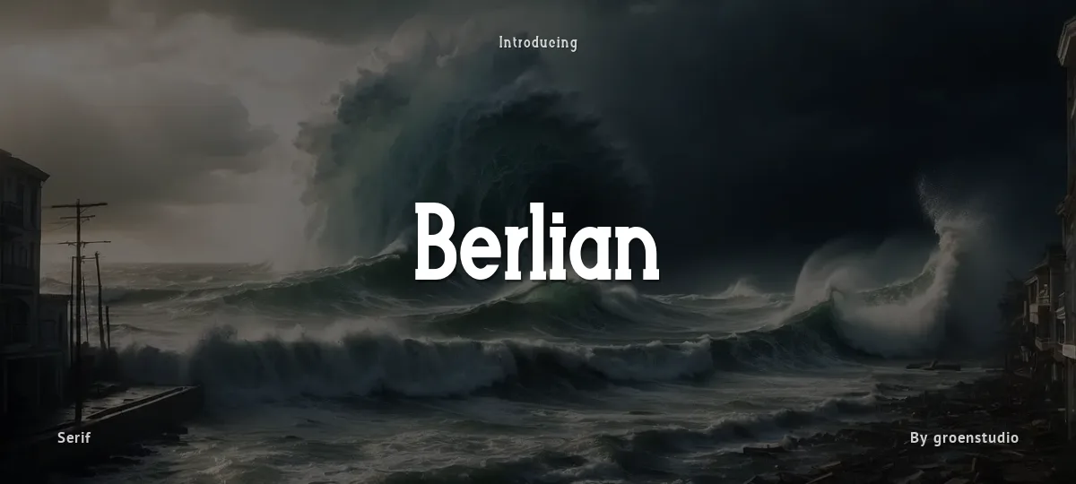 Berlian font preview