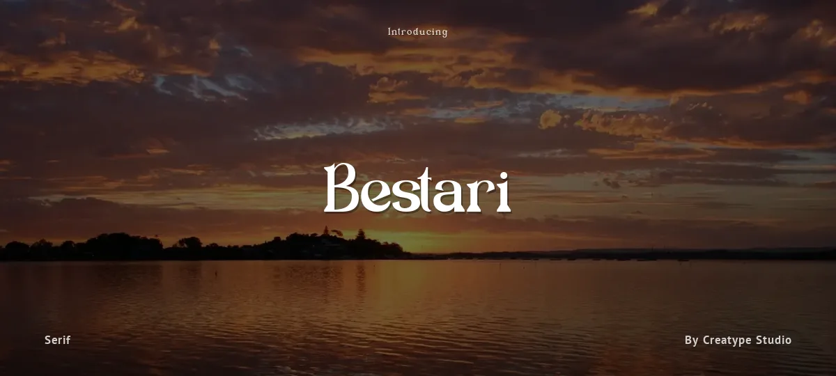Bestari font preview