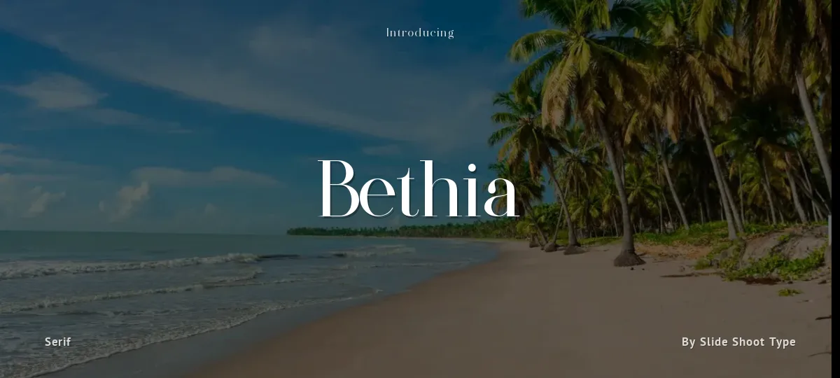 Bethia font preview