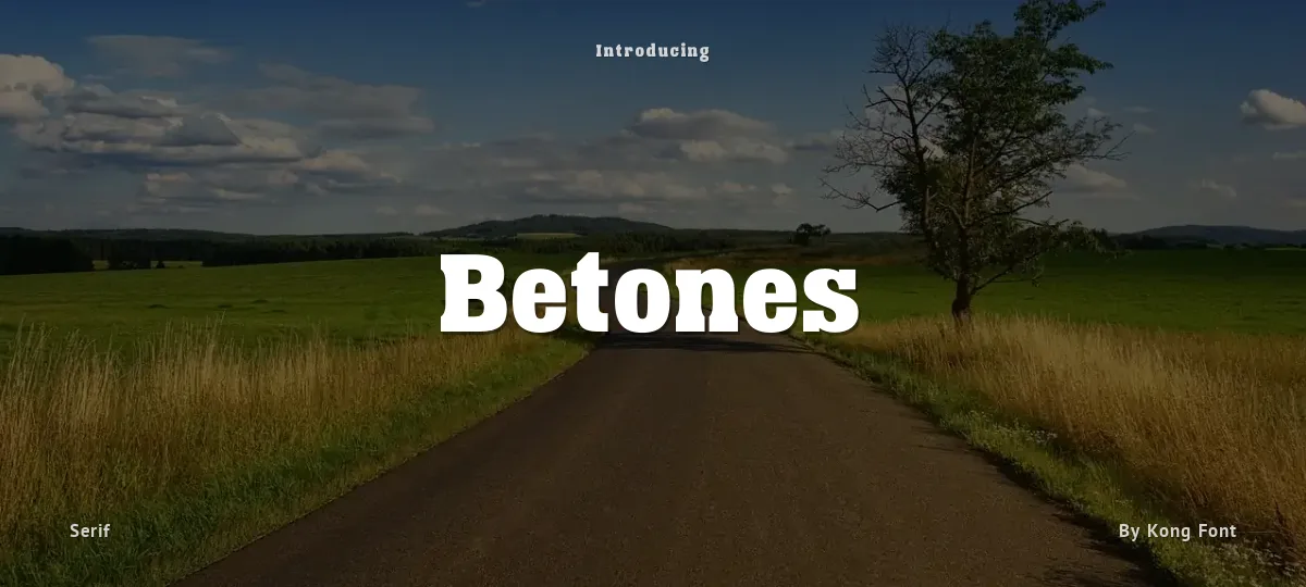 Betones font preview