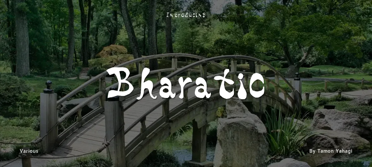 Bharatic font preview