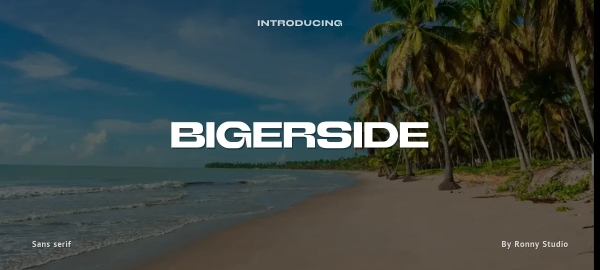Bigerside font preview