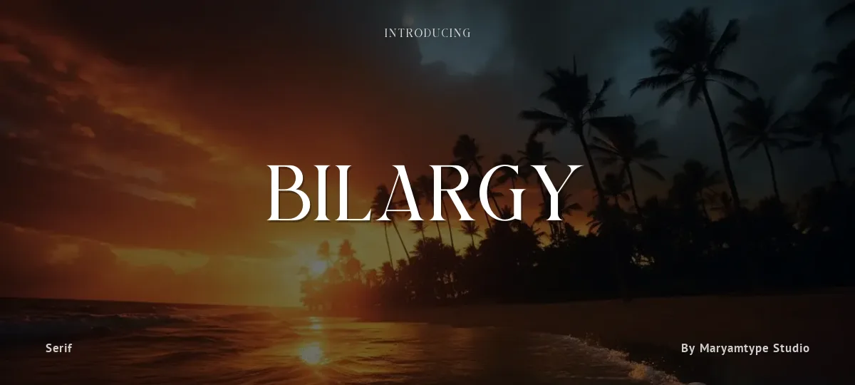 Bilargy font preview