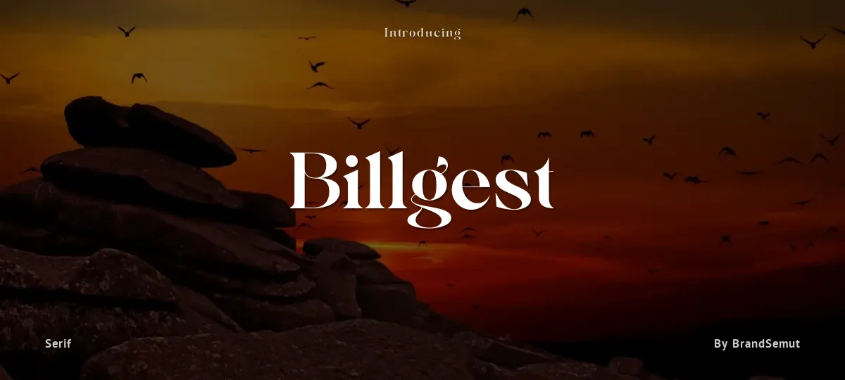 Billgest font preview