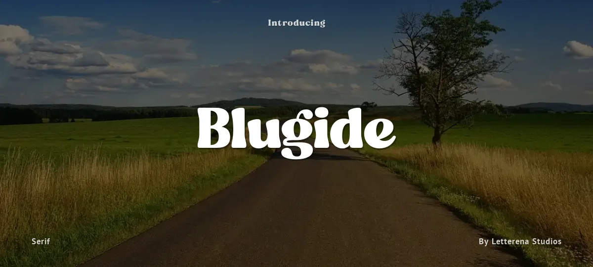 Blugide font preview