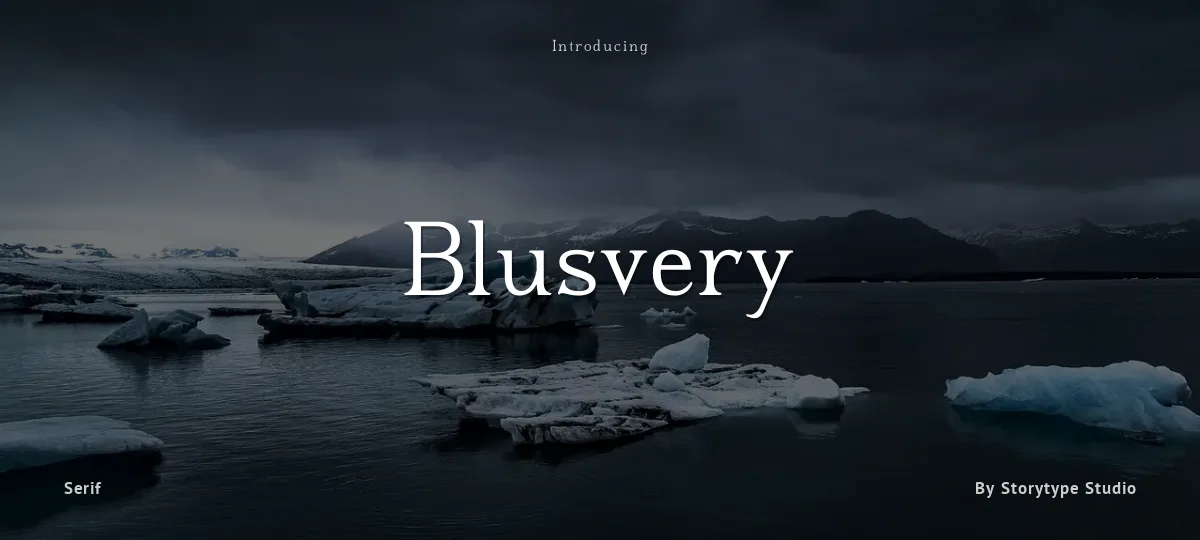 Blusvery font preview