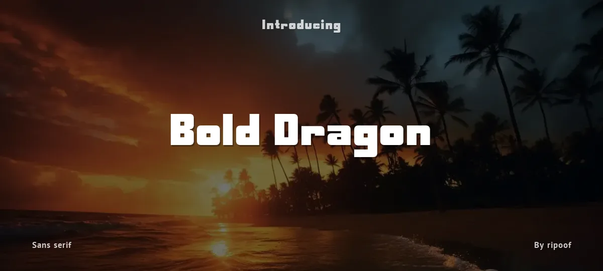 Bold Dragon font preview