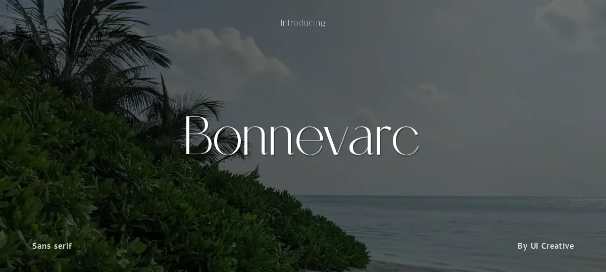 Bonnevarc font preview