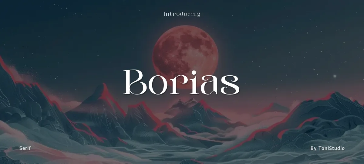 Borias font preview
