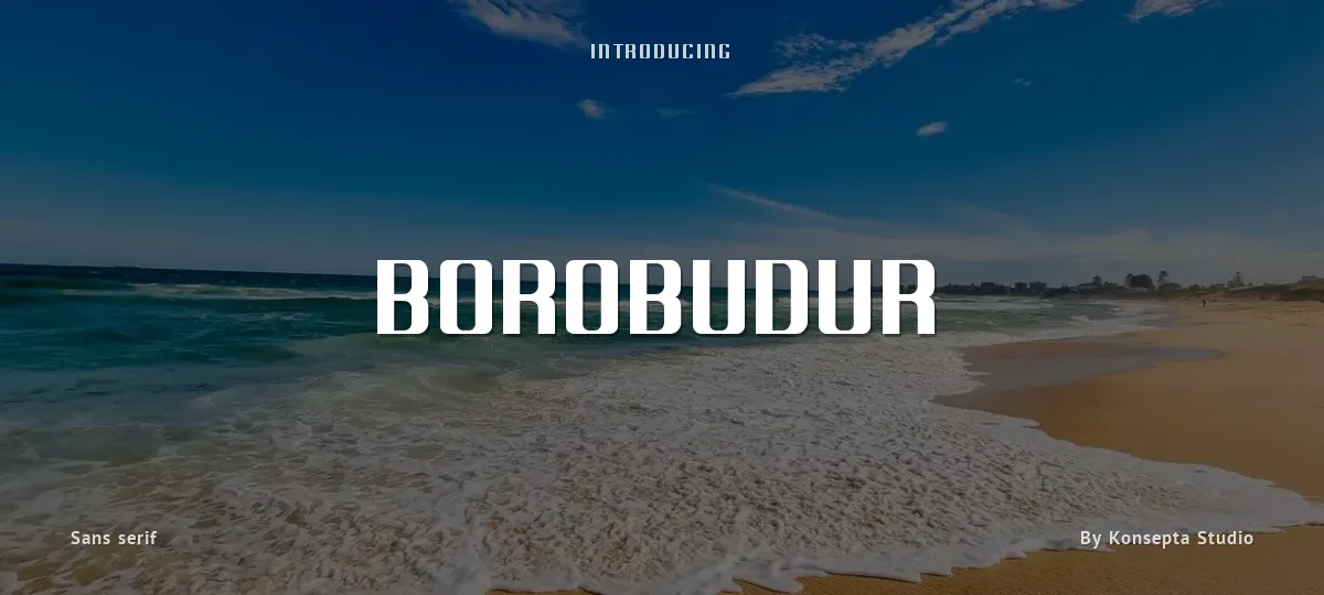 Borobudur font preview