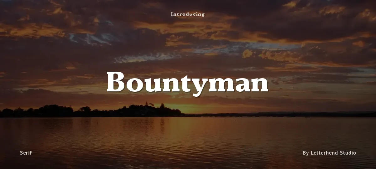 Bountyman font preview