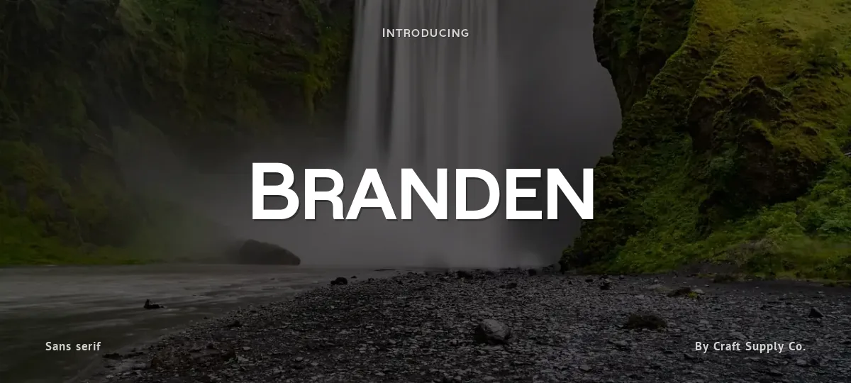Branden font preview