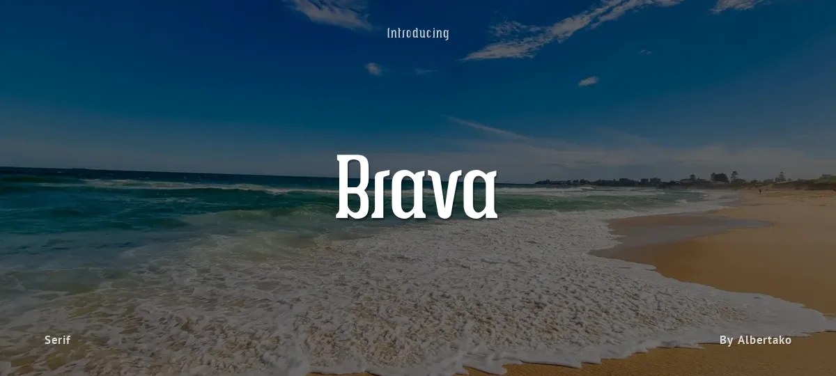 Brava font preview
