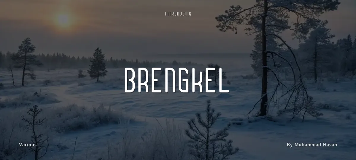 Brengkel font preview