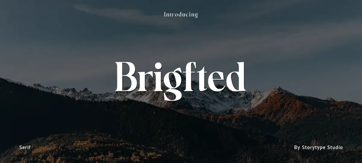 Brigfted font preview