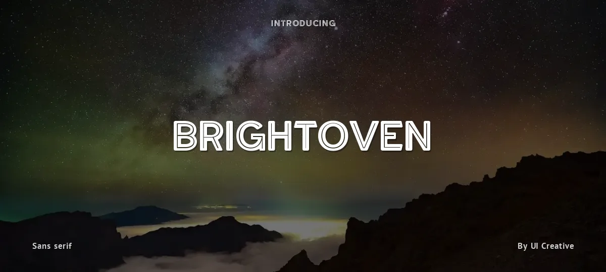 Brightoven font preview