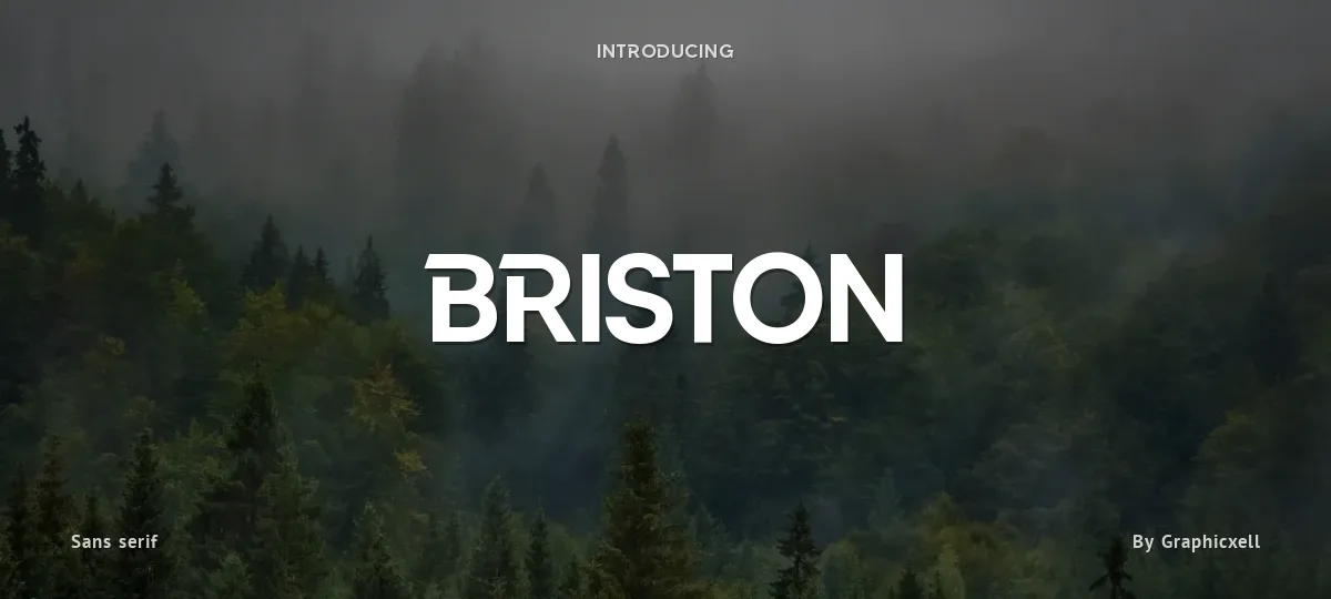Briston font preview
