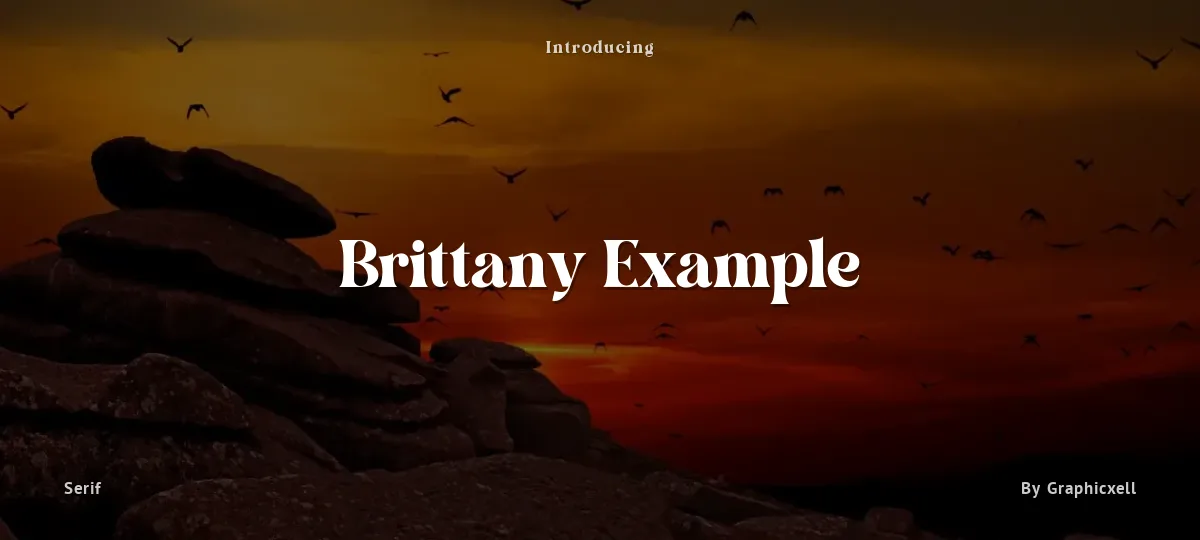 Brittany Example font preview