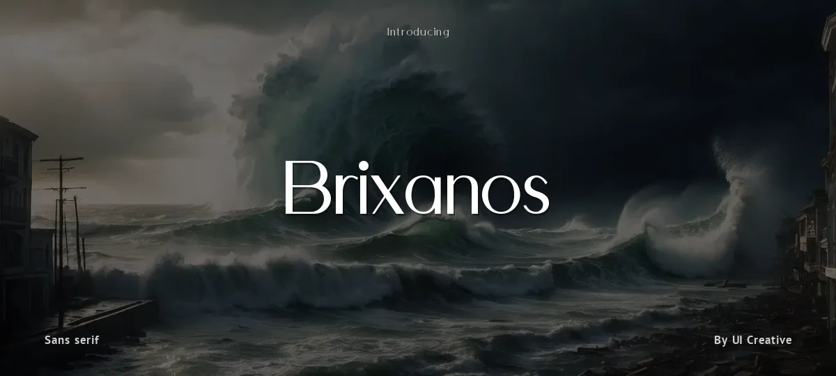 Brixanos font preview