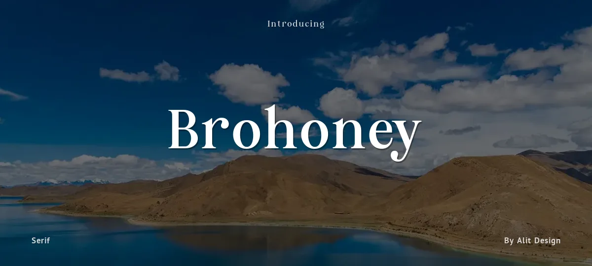 Brohoney font preview