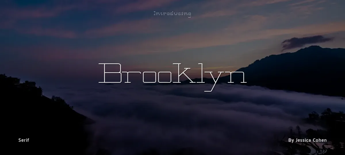Brooklyn font preview