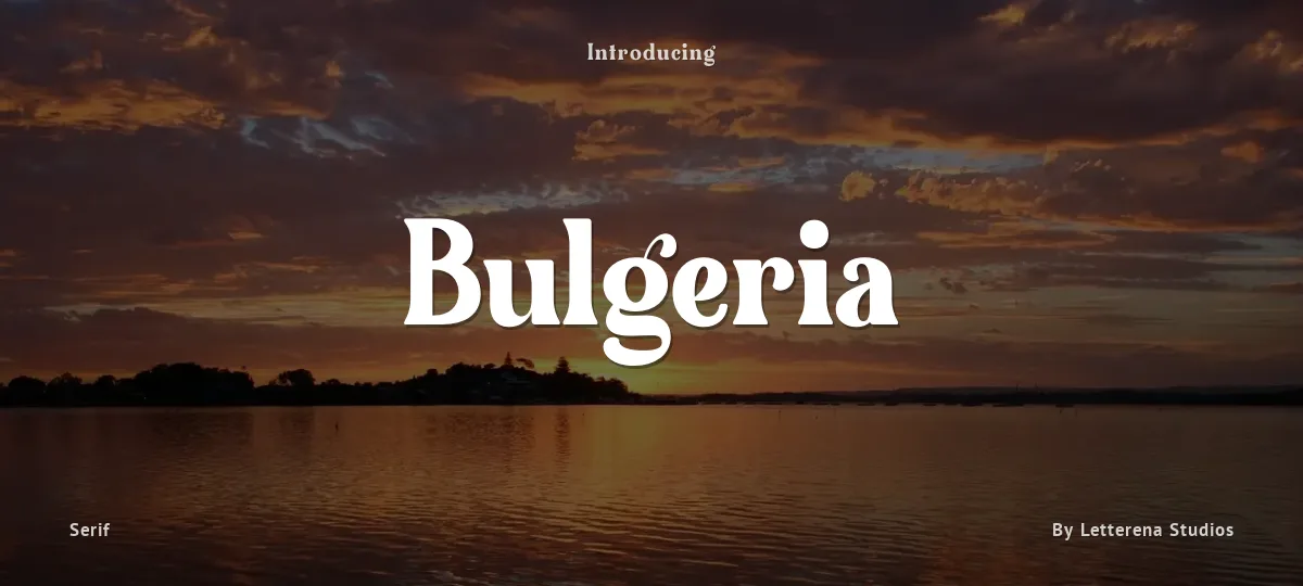 Bulgeria font preview