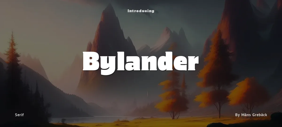Bylander font preview