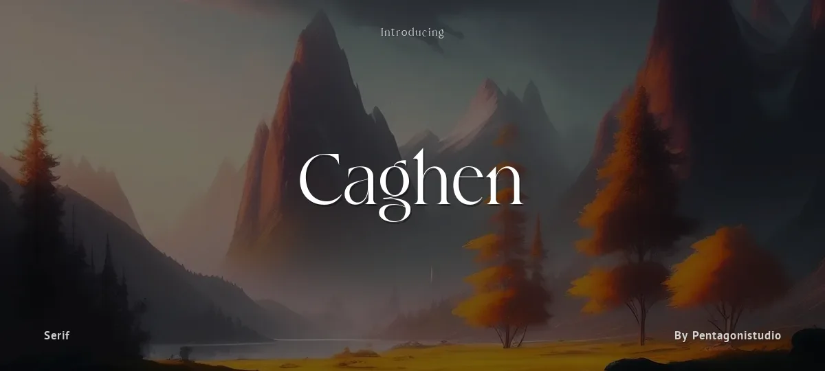 Caghen font preview