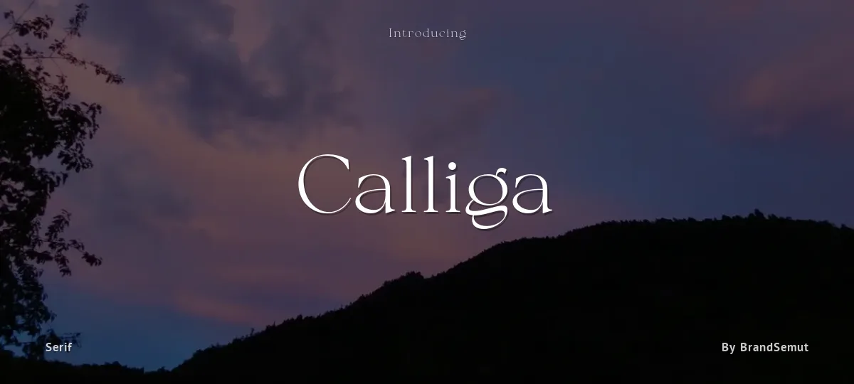 Calliga font preview