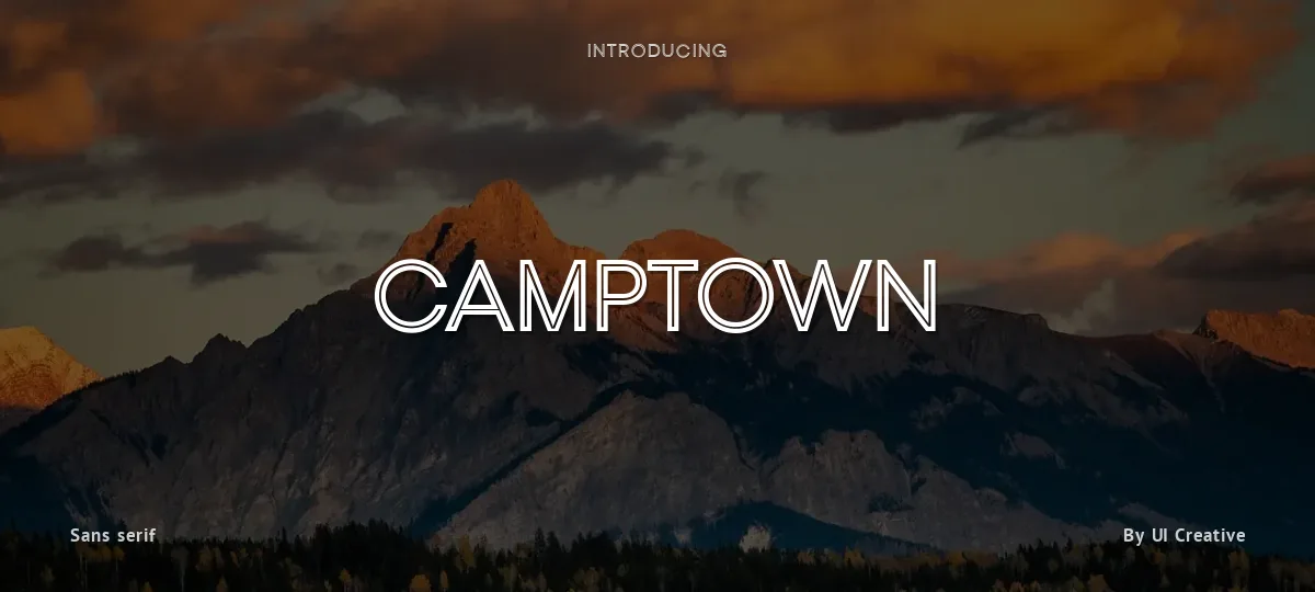 Camptown font preview
